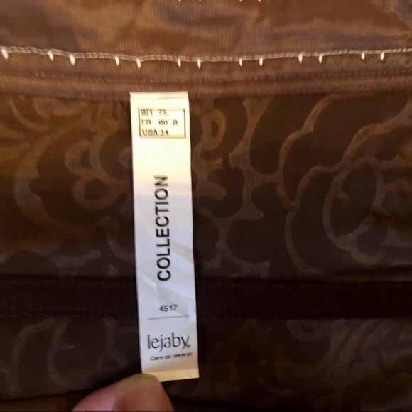 Lejaby Collection brown bustier and thong NWOT 34B - Picture 6 of 7